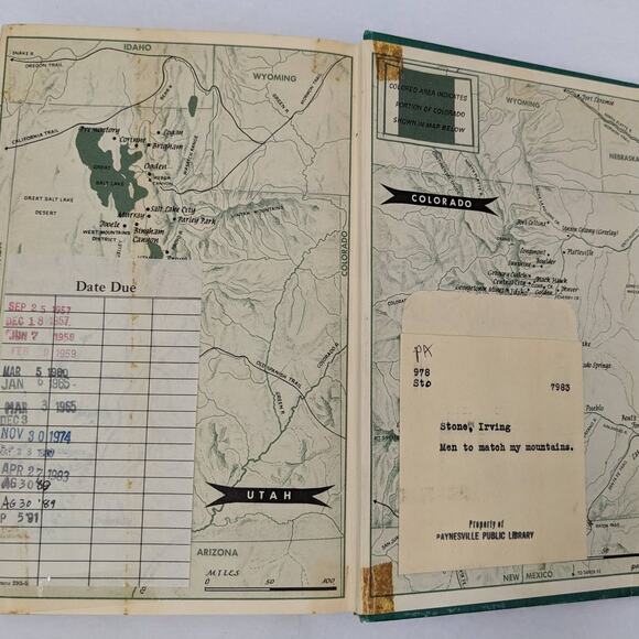 Mainstream Of America Series: Men To Match My Mountains By Irving Stone 1956 - Picture 4 of 16